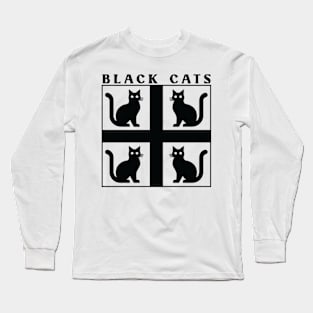 Black Cats Flag Kitty Tribute Long Sleeve T-Shirt